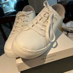 NEW!! white vegan sneakers